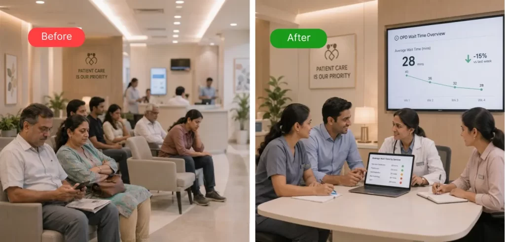 OneMedPro Hospital patient waiting time