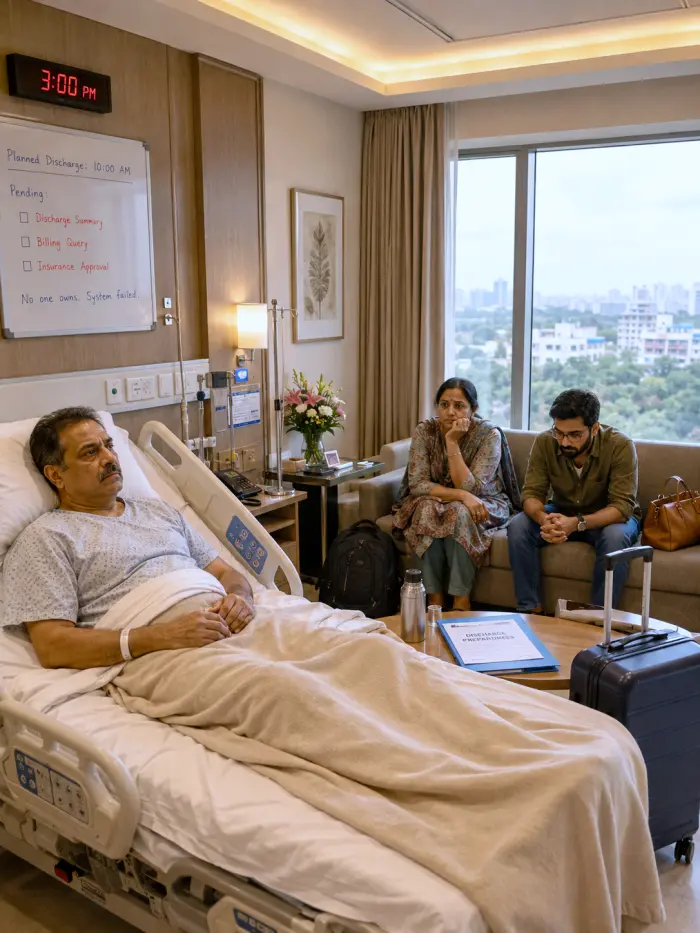 Patient waiting for discharge